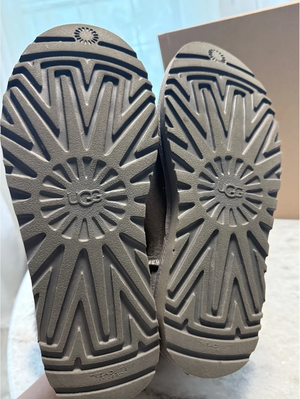 UGG Grey Classic Mini Bailey Bow Boots Size 4 Women’s
